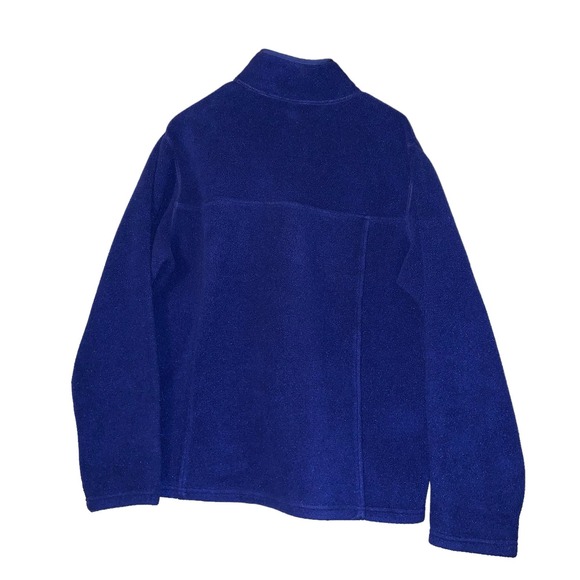 LL Bean blue fleece snap pullover polartec men’s small - Picture 4 of 6